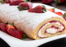 طريقة عمل أيس كريم رول كيك