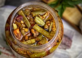 طريقة عمل مكدوس فاصولياء