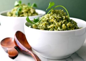 طريقة عمل الأرز الأخضر باللحم للرجيم