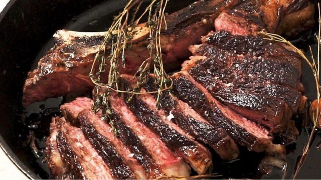 طريقة عمل ستيك مشوي ريب آي