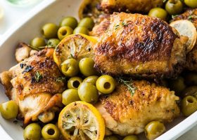 طريقة عمل طاجن دجاج بالليمون والزيتون