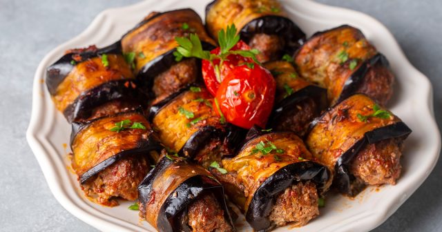 طريقة عمل كباب الباذنجان بالفرن