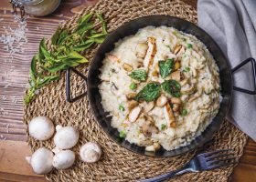 طريقة عمل روزيتو بالكريمة والدجاج