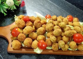 طريقة عمل الزيتون المحشي والمقلي