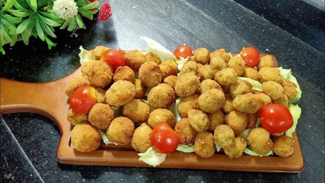 طريقة عمل الزيتون المحشي والمقلي