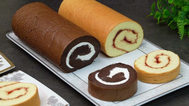 طريقة عمل كيك رولات