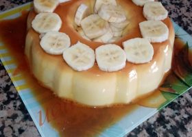 طريقة عمل كريم كراميل الموز