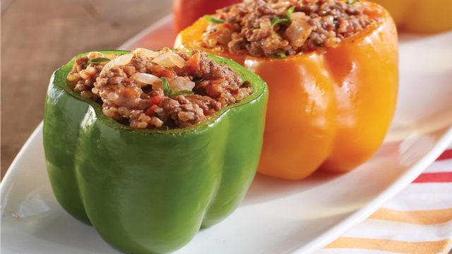 طريقة عمل فلفل محشي باللحمة المفرومة للكيتو