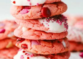 طريقة عمل كوكيز الفراولة بالجبنة الكريمية