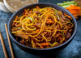 طريقة عمل اسباجيتي بالدجاج المشوي