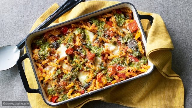 طريقة عمل صينية خضار بالجبن