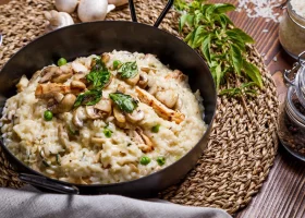 طريقة عمل روزيتو بالمشروم والثوم للرجيم