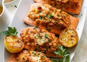 طريقة عمل السلطعون المحشي