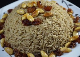 طريقة عمل الأرز البسمتي بالمكسرات