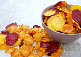 طريقة عمل شيبس الخضار الصحي المشوي