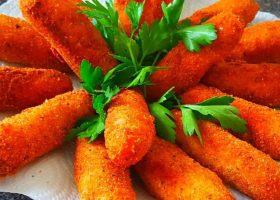 طريقة عمل أصابع السمك والبطاطس المقرمشة