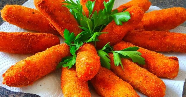طريقة عمل أصابع السمك والبطاطس المقرمشة