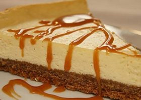 طريقة عمل تشيز كيك الكراميل والقهوة