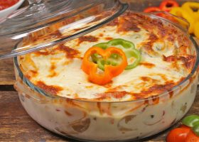 طريقة عمل طاجن الجمبري بالجبنة