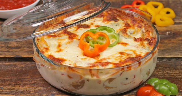 طريقة عمل طاجن الجمبري بالجبنة