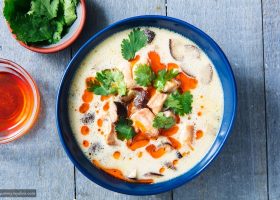 طريقة عمل الشوربة الصيني مع حليب جوز الهند