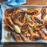 طريقة عمل روبيان مشوي بالقصدير