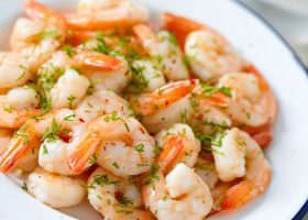 طريقة عمل روبيان بالكريمة والتوابل