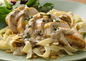 طريقة عمل الباستا بالجبن والدجاج