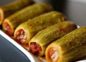 طريقة عمل كوسا محشية بصلصة الطماطم