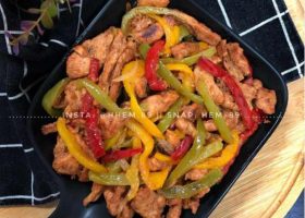 طريقة عمل فاهيتا الدجاج بالمشروم