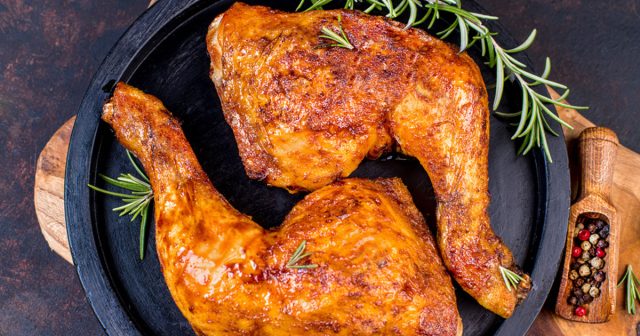 طريقة عمل افخاذ الدجاج الروستو