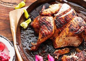 طريقة عمل دجاج مشوي بالثوم واكليل الجبل