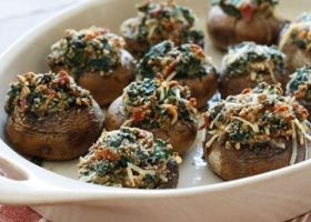 طريقة عمل فطر محشي بالخضراوات