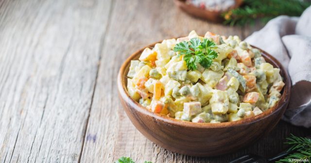 طريقة عمل سلطة بطاطس بالخضار والمايونيز