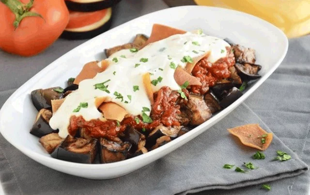 طريقة عمل فتة الباذنجان السورية