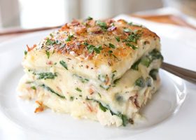 طريقة عمل لازانيا السبانخ للرجيم