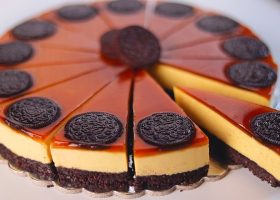 طريقة عمل حلى الأوريو بالكراميل