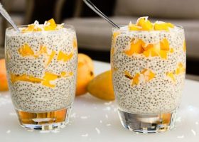 طريقة عمل حلى الشيا بالمانجو