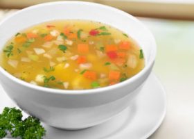 طريقة عمل مرق الدجاج بالخضار