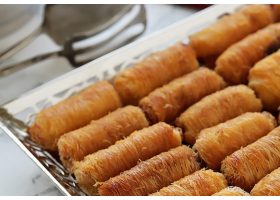 طريقة كنافة مبرومة بالجبنة