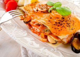 طريقة عمل لازانيا بغلال البحر