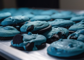 طريقة عمل بسكوت كوكيز ازرق