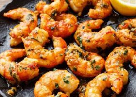 طريقة عمل مقبلات الروبيان بصوص العسل والزنجبيل