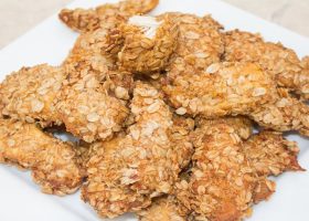 طريقة عمل بروستد دجاج بالشوفان المقلي