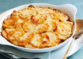 طريقة عمل جراتان البطاطا الحلوة