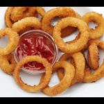 طريقة عمل حلقات البصل المخبوزة للرجيم