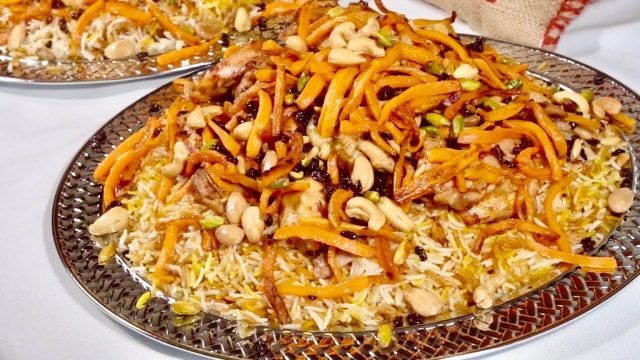 طريقة الرز البخاري الأفغاني