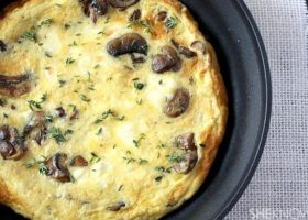 طريقة عمل اومليت بالفطر للرجيم