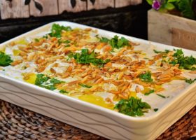 طريقة عمل فتة باللبن