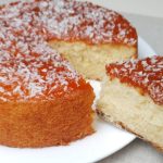 طريقة عمل كيكة اللبن بجوز الهند